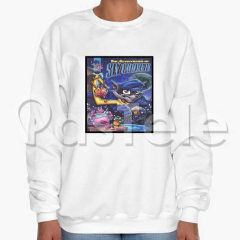 Sly Cooper Custom Unisex Crewneck Sweatshirt Cotton Polyester Fabric