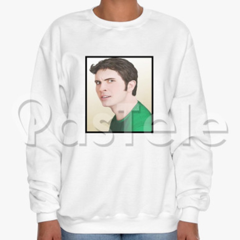 Tobuscus Custom Unisex Crewneck Sweatshirt Cotton Polyester Fabric