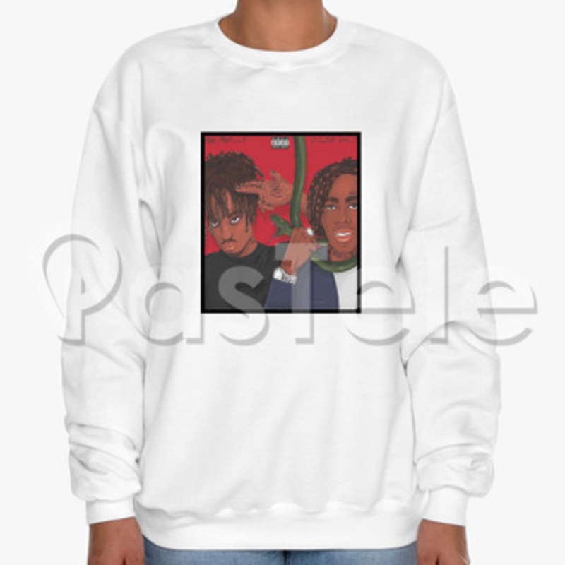 YNW Melly ft Juice WRLD Suicidal Custom Unisex Crewneck Sweatshirt Cotton Polyester Fabric