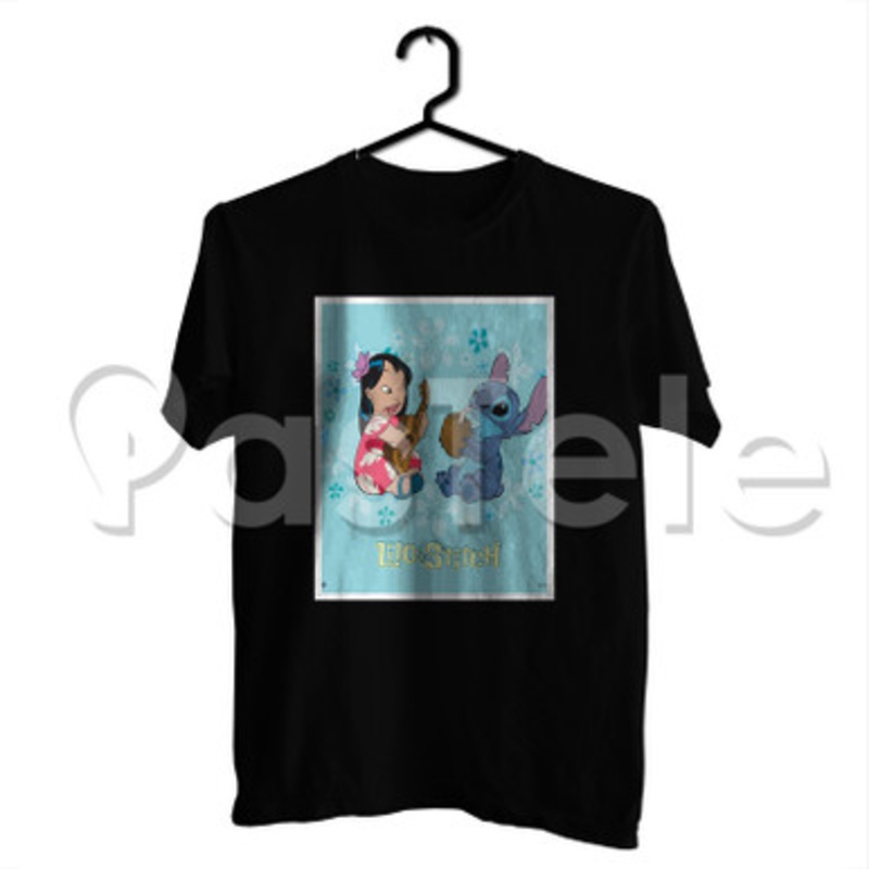 Lilo and Stitch Cute Custom Personalized T Shirt Tees Apparel Cloth Cotton Tee Shirt Shirts