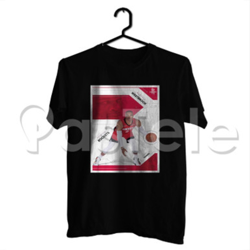 Russell Westbrook Houston Rockets NBA Custom Personalized T Shirt Tees Apparel Cloth Cotton Tee Shirt Shirts