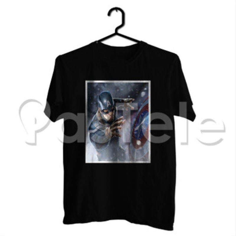 captain america Custom Personalized T Shirt Tees Apparel Cotton Tee Shirt Shirts Cloth