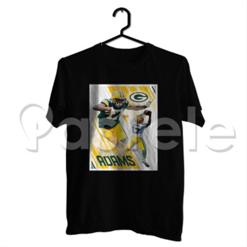 Davante Adams NFL Green Bay Packers Custom Personalized T Shirt Tees Apparel Cotton Tee Shirt Shirts Cloth