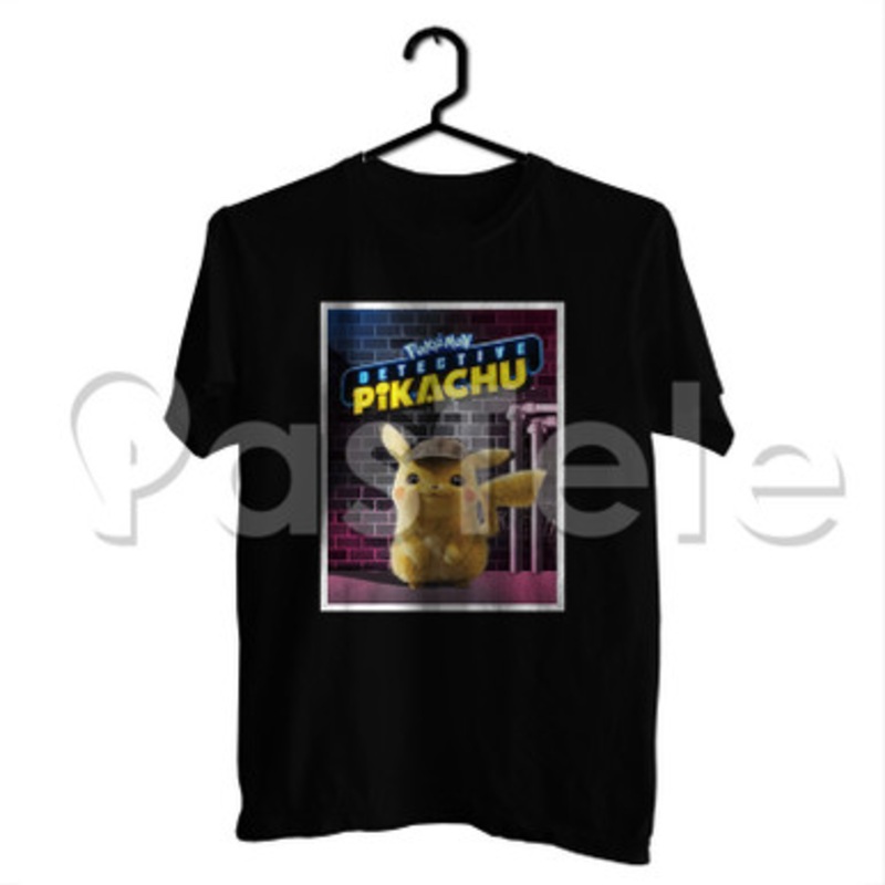Detective Pikachu Custom Personalized T Shirt Tees Apparel Cotton Tee Shirt Shirts Cloth