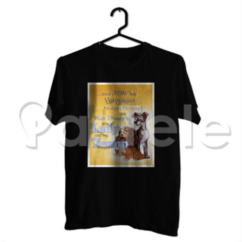 Disney Lady and The Tramp Custom Personalized T Shirt Tees Apparel Cotton Tee Shirt Shirts Cloth