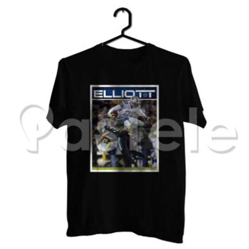 Ezekiel Elliott NFL Dallas Cowboys Custom Personalized T Shirt Tees Apparel Cotton Tee Shirt Shirts Cloth