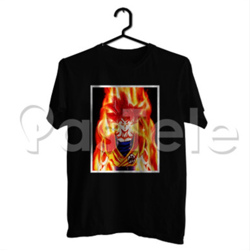 goku super saiyan god Custom Personalized T Shirt Tees Apparel Cotton Tee Shirt Shirts Cloth