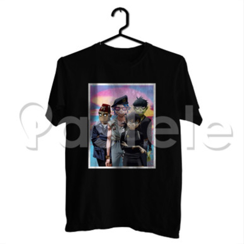 Gorillaz Custom Personalized T Shirt Tees Apparel Cotton Tee Shirt Shirts Cloth
