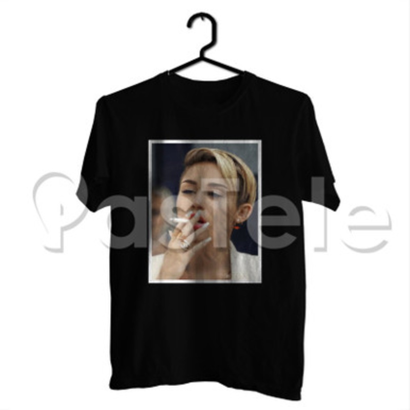 Miley Cyrus Cigarette Custom Personalized T Shirt Tees Apparel Cotton Tee Shirt Shirts