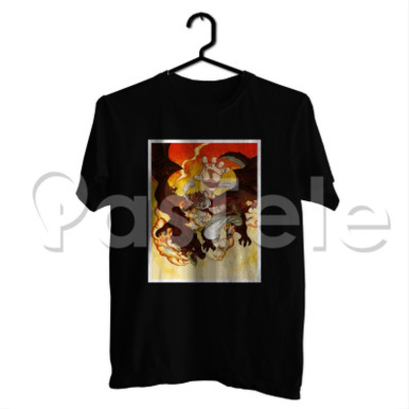 Natsu Dragneel and Igneel Fairy Tail Custom Personalized T Shirt Tees Apparel Cotton Tee Shirt Shirt