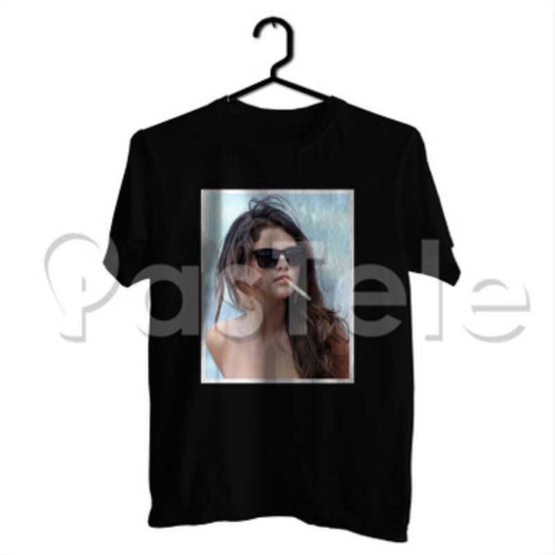 Selena Gomez Cigarette Custom Personalized T Shirt Tees Apparel Cotton Tee Shirt Shirts