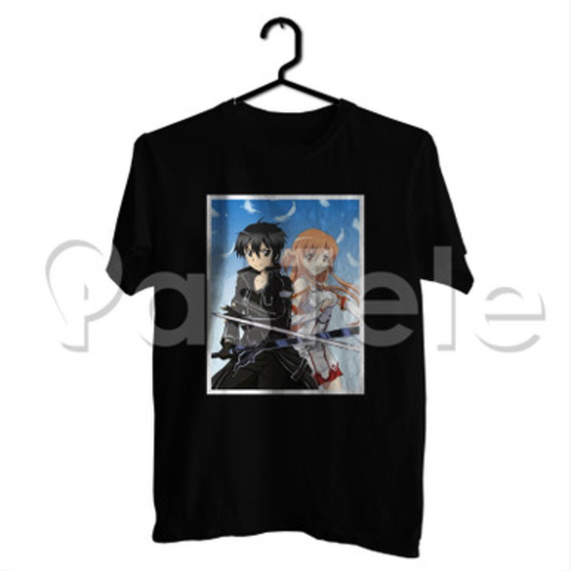Sword Art Online Kirito Asuna Custom Personalized T Shirt Tees Apparel Cotton Tee Shirt Shirts
