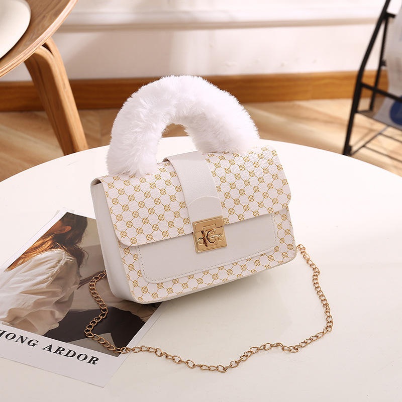 2025 Summer Handbags for Women Printing Pattern Outdoors PU Leather Plush Pink Gifty Hand Bags for Girls – Hand Bag and Shoulder Bag price