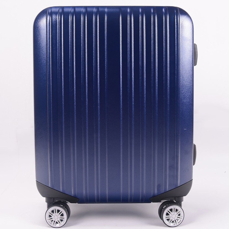Dark Blue PC Luggage Metal Frame Travel Valise with Cup Holder Tsa Lock – Wholesale Travel Luggage and Luggage price