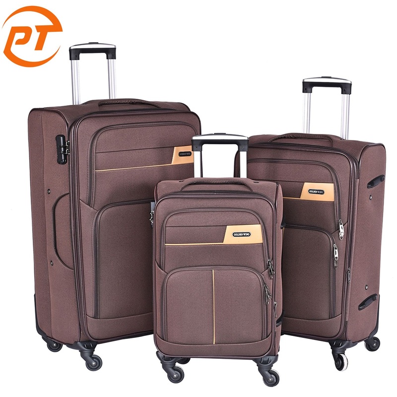 Luxury Golden Wing Brand Fabric Trolley Bags Luggage Pull Pole Handle Puller Suitcase Cloth Bag with PVC Coated Water Proof Oxford Carry-on Rucksack – Bags and Polyester Suitcase price