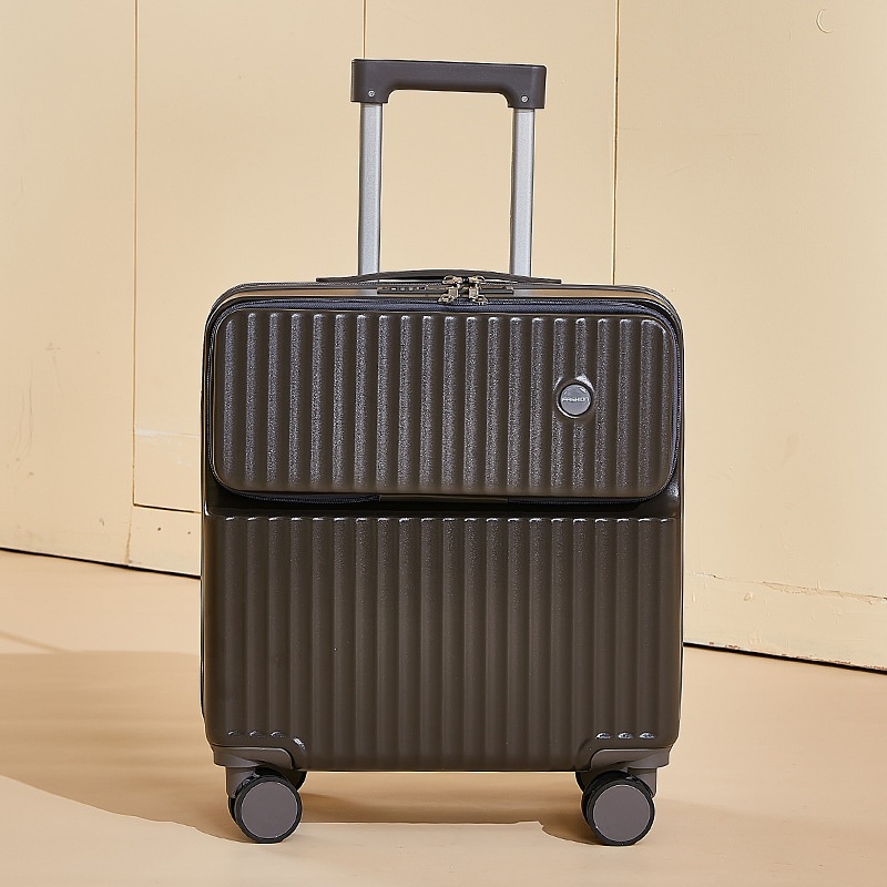 New Front-Opening Multifunctional Suitcase 18-Inch Boarding Case Female Thickened Trolley Case Password Luggage – Suitcases and Luggage price
