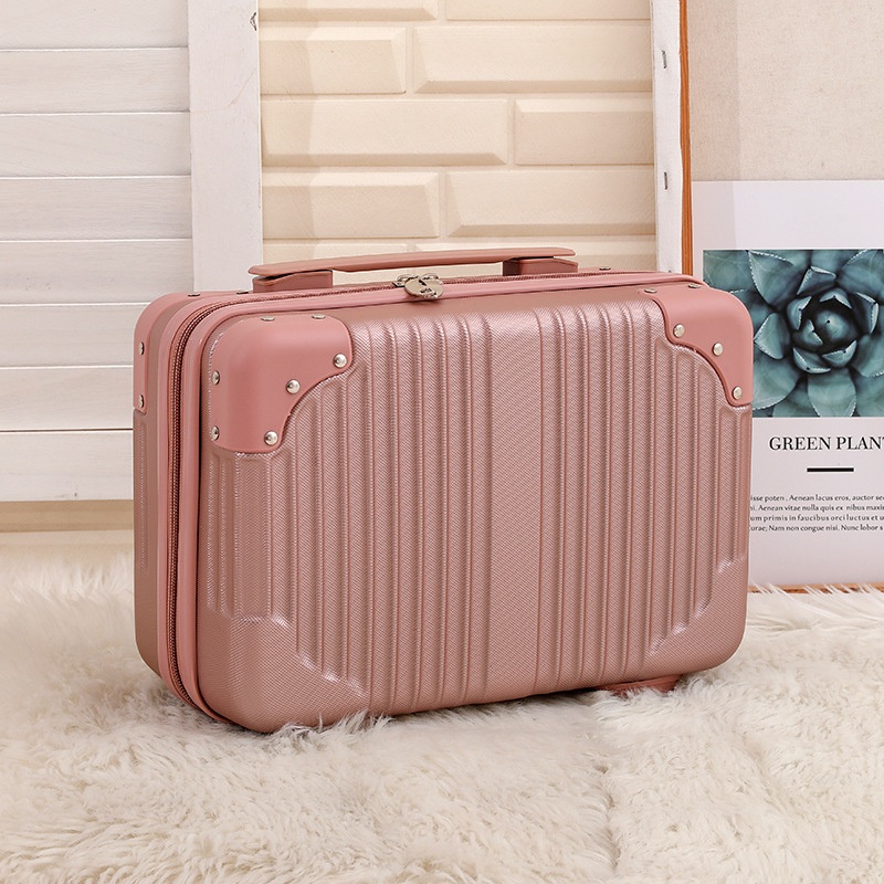 Rose Gold Vintage Bag Beauty Case with Protection Corner Mini Luggage Suitcase – Vintage Bag and Beauty Case price