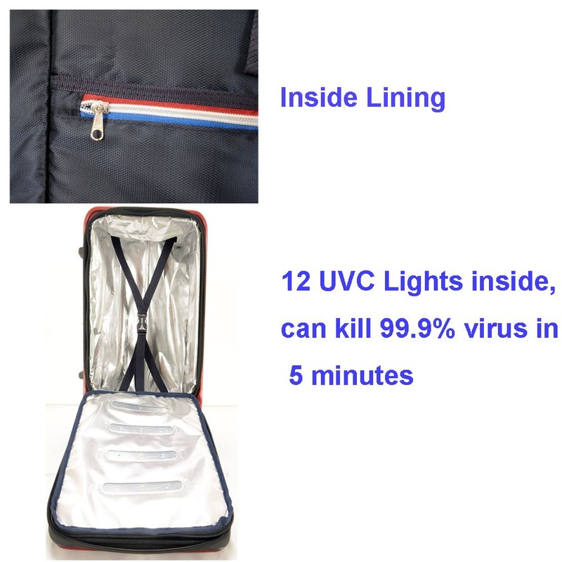 Sterilization 99.9% UVC LED Travel Luggage Bags for Business Travel – Luggage Bags and Travel Luggage Bags price