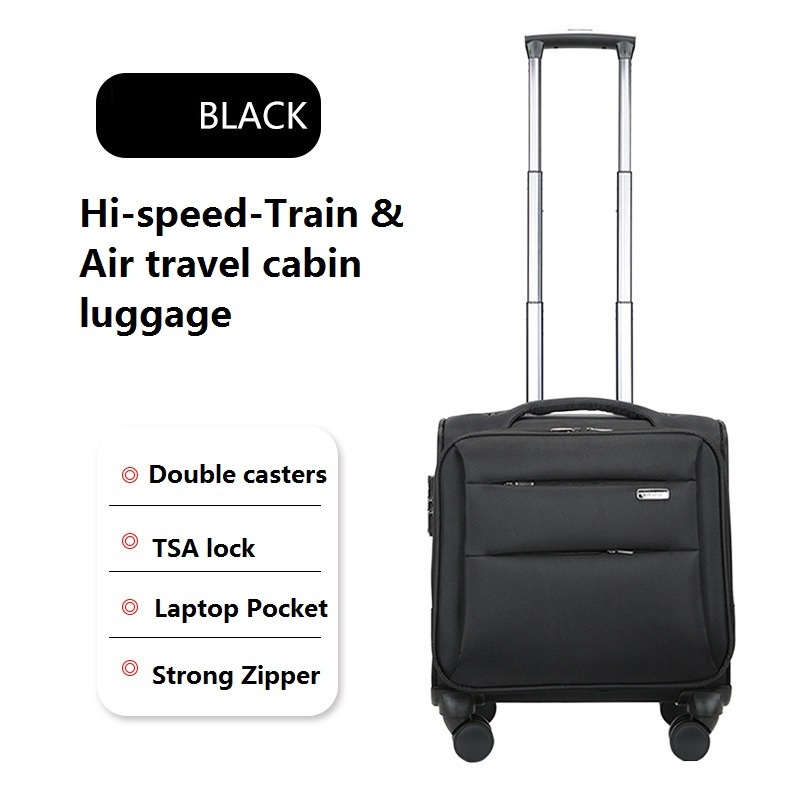 16 Soft Laptop Trolley Bag Underseat Luggage Suitcase for Business – Trolley Bag and Softside Luggage price