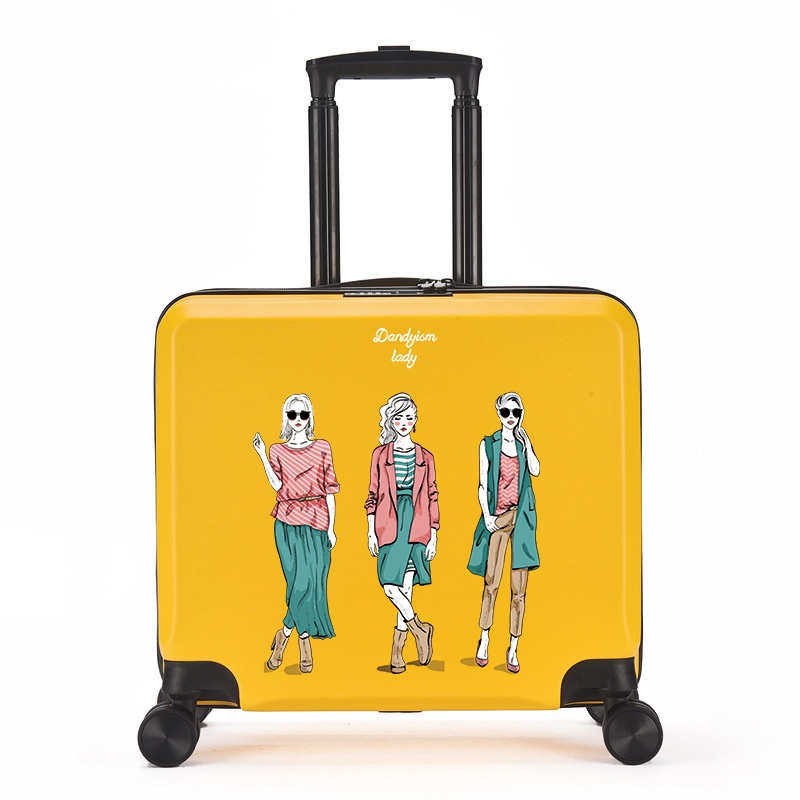 Best Young Girls Carry-on Suitcase Colorful Cute Cartoon Printed Hard Shell Luggage – Luggage and Luggage Set price