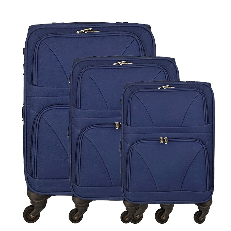 High Quality Portable Fabric Zipper Trolley Luggage Customized of 3 Piece Set – Trolley Luggage and Travel Luggage price