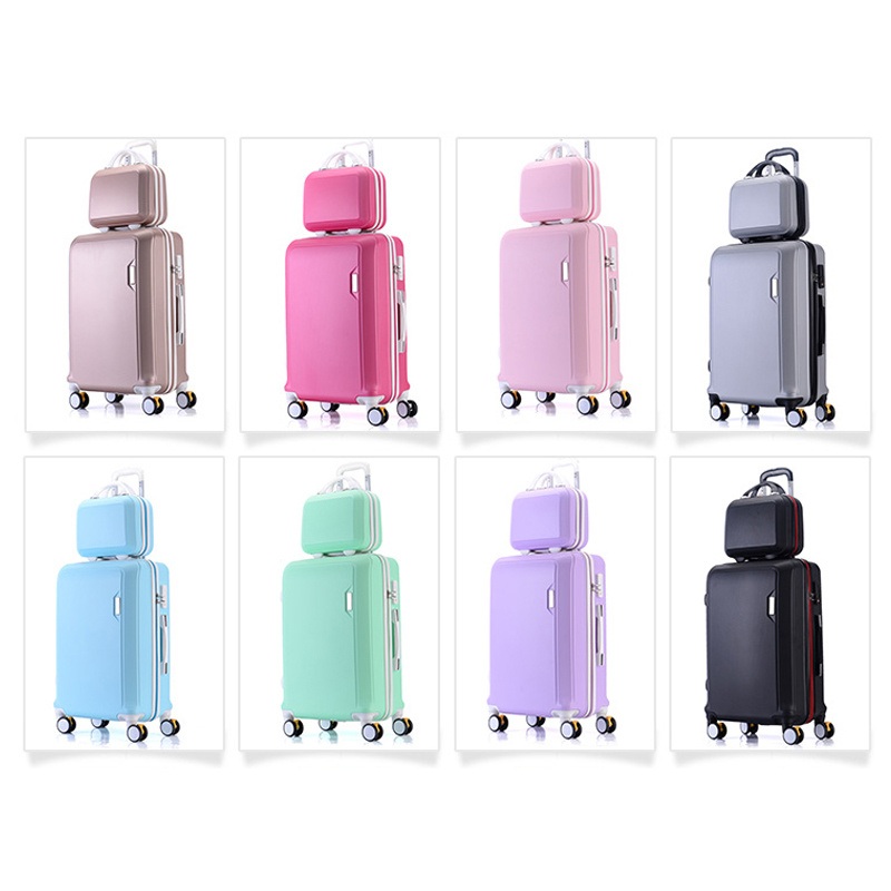 Travel Luggage Factory Plastic ABS PC Case Lady Suitcase Cosmetic Bag Set – Trolley Travel Bag and Stock Luggage price