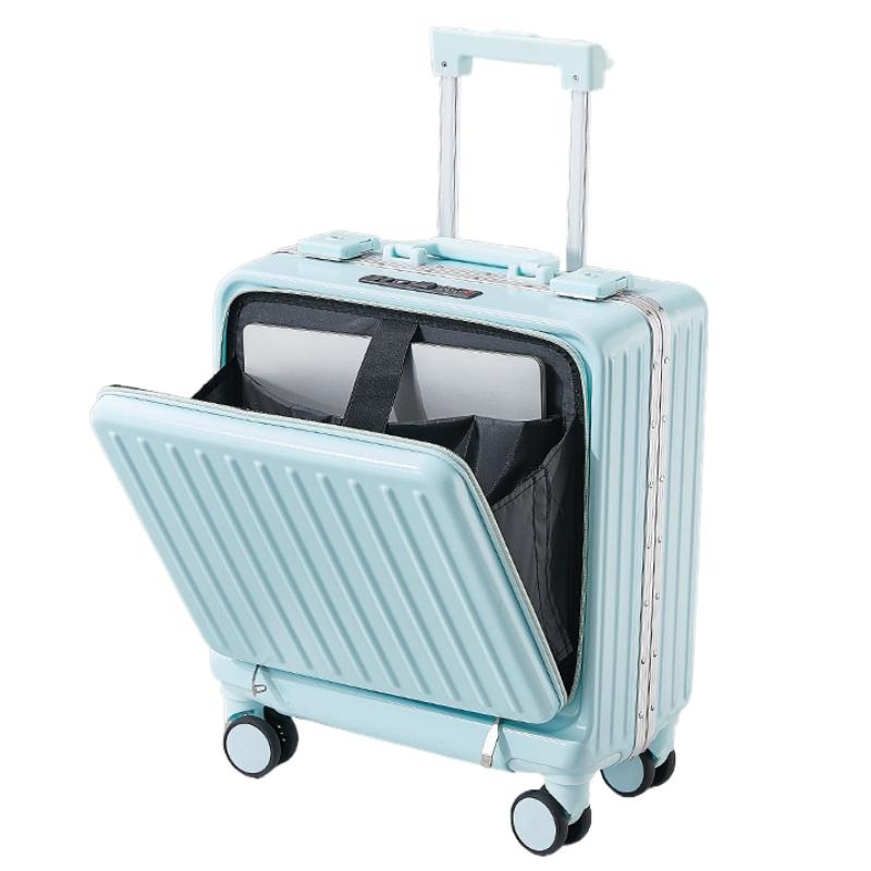 18 Inches Multifunctional Aluminum Frame Front Opening Rod Case USB Charging Port and Cup Holder Suitcase – Luggage and Luggage Set price