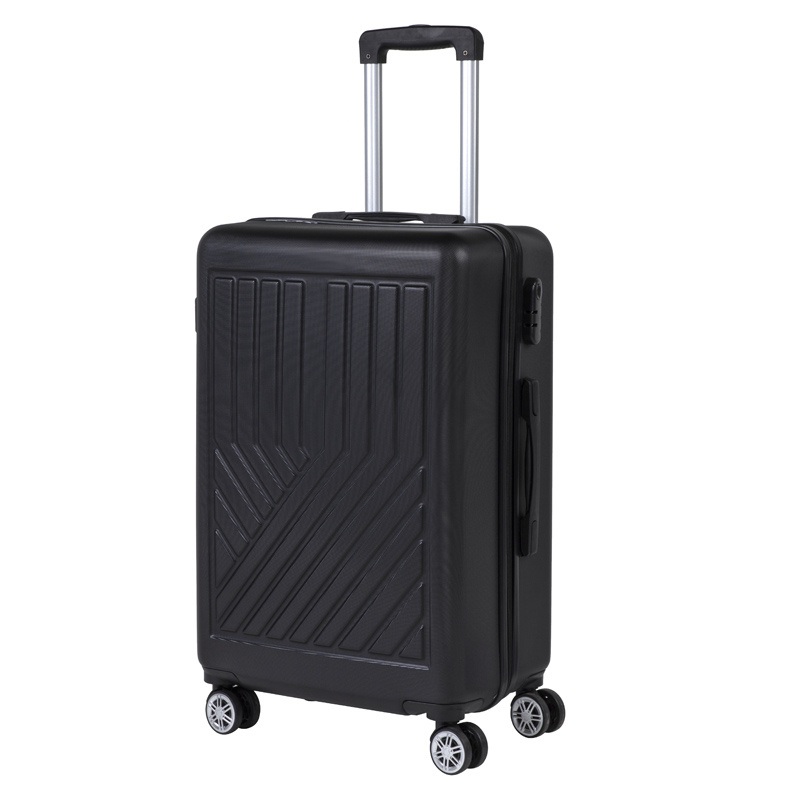 3 PCS Black Stripe Suitcase Set Combination Lock Trolley Manufacturer ABS Luggage – Trolley Luggage and ABS PC Luggage price