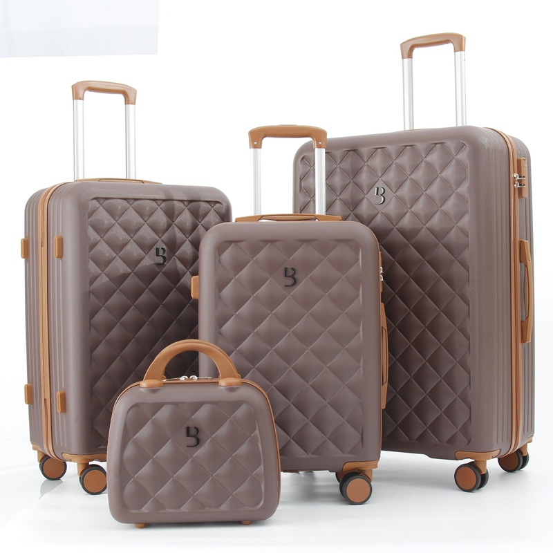Custom Service Available ABS Trolley Luggage 4 Pieces Set Travelling Suitcase Bag – ABS Luggage and Trolley Luggage price