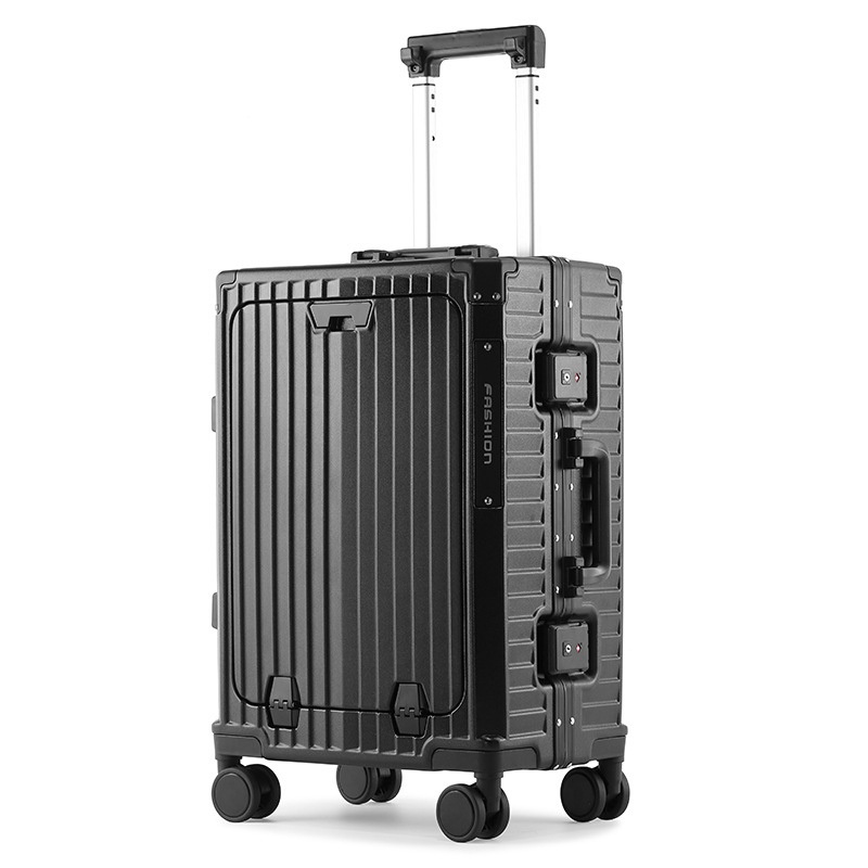 Hot-Selling Aluminum Frame Front Open Suitcase Multi-Function Luggage – Luggage and Luggage Set price