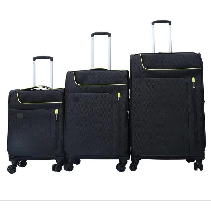 New Design Softside Luggage Set with Yellow Zipper – Trolley Bag and Softside Luggage price