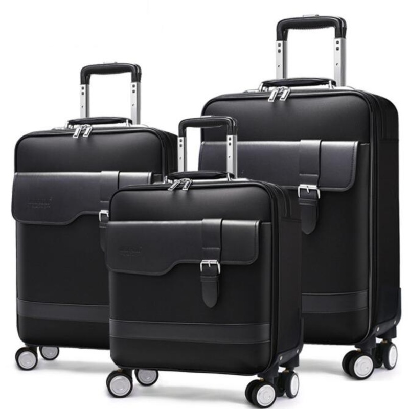 Travel Trolley Bag PU Luggage for Business Travelers – PU Suitcase and Light Weight Luggage price
