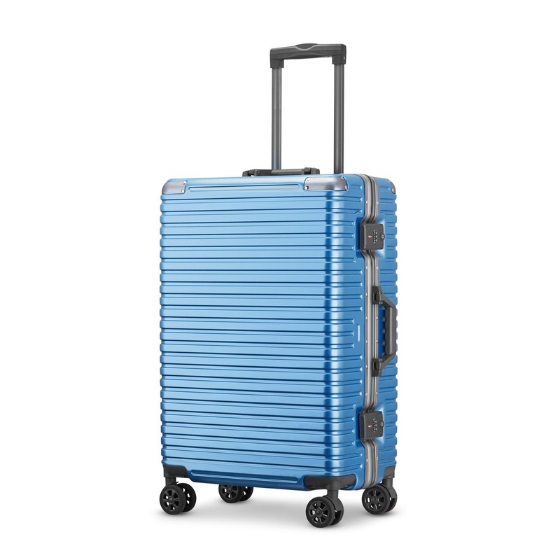 Wholesale Aluminium Frame Hardside Luggage Zipperless Silent Spinner Travel Case – Aluminium Frame Luggage and Zipperless Luggage price