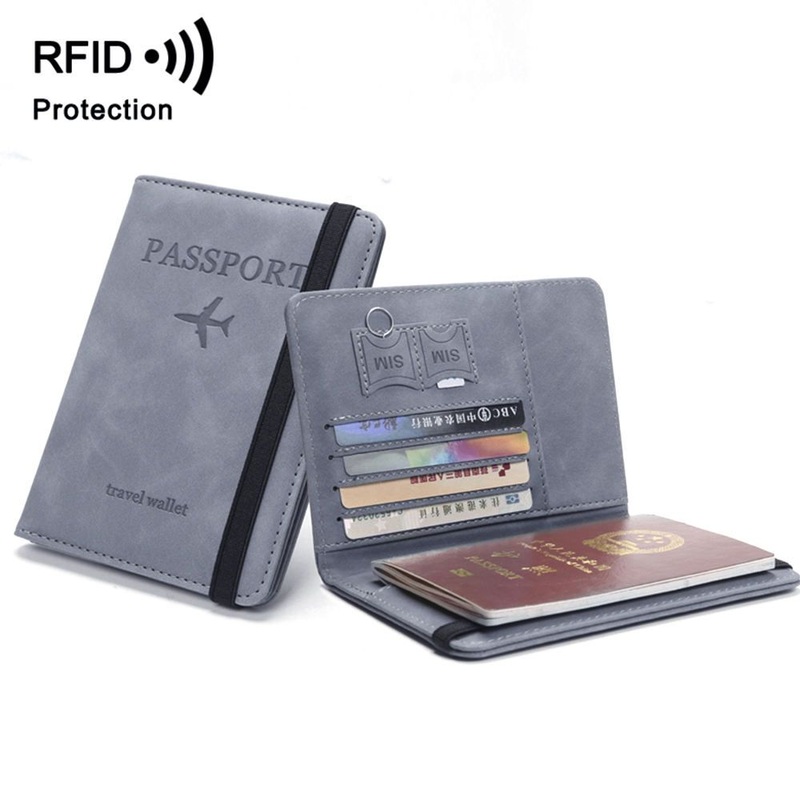 Mens Wallet PU Leather Passport Cover Custom Travel Wallet with Card Case Ticket Slot RFID Blocking Passport Holder for Men – Hand Bag and Shoulder Bag price