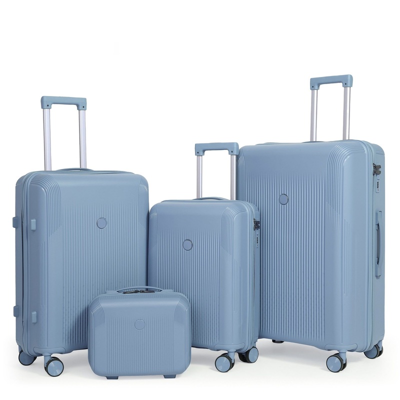 4-Piece Polypropylene Hardshell Luggage Set Wholesale Travel Suitcases Durable Lightweight Spinner Wheels – Polypropylene Luggage and Wholesale Travel Luggage price