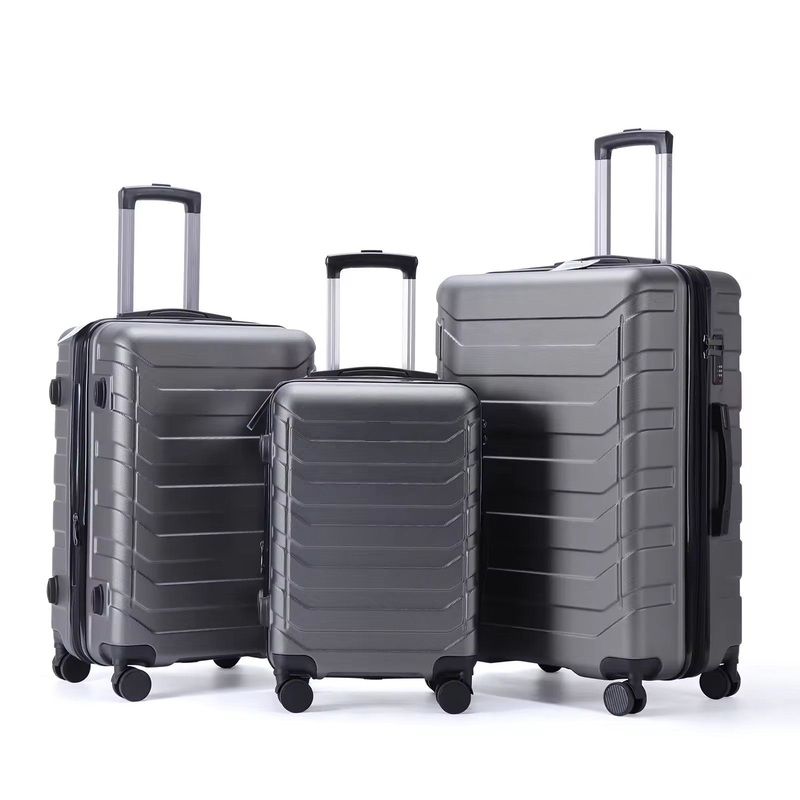 Customized ABS Travel Luggage for Foreign Trade Export, Large Capacity Student Boarding Three Piece Set – Suitcase Set and Luggage Set price