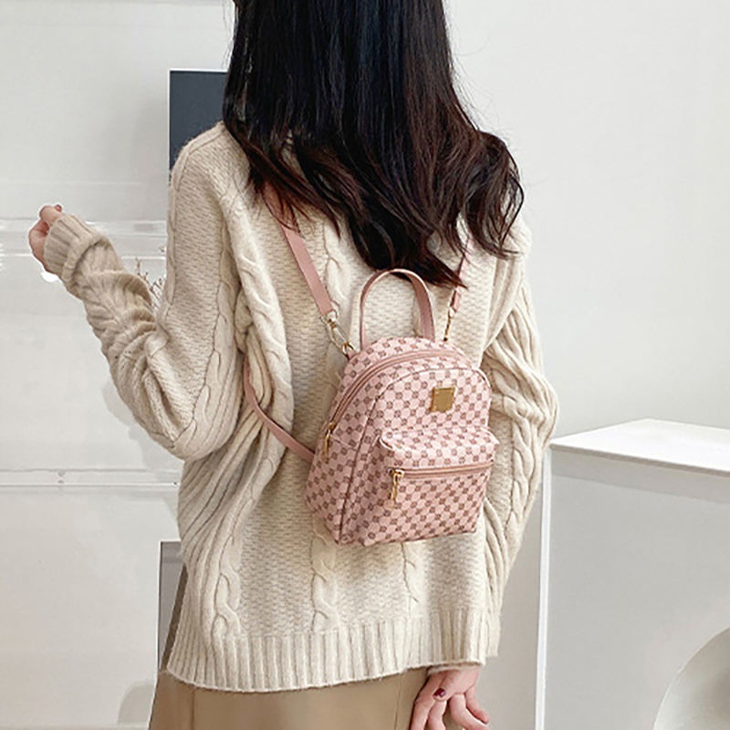 Luxurious PU Womens Schoolbags Classic Daily Shopping Backpack for Girls Crossbody Bag Compatible – Hand Bag and Shoulder Bag price