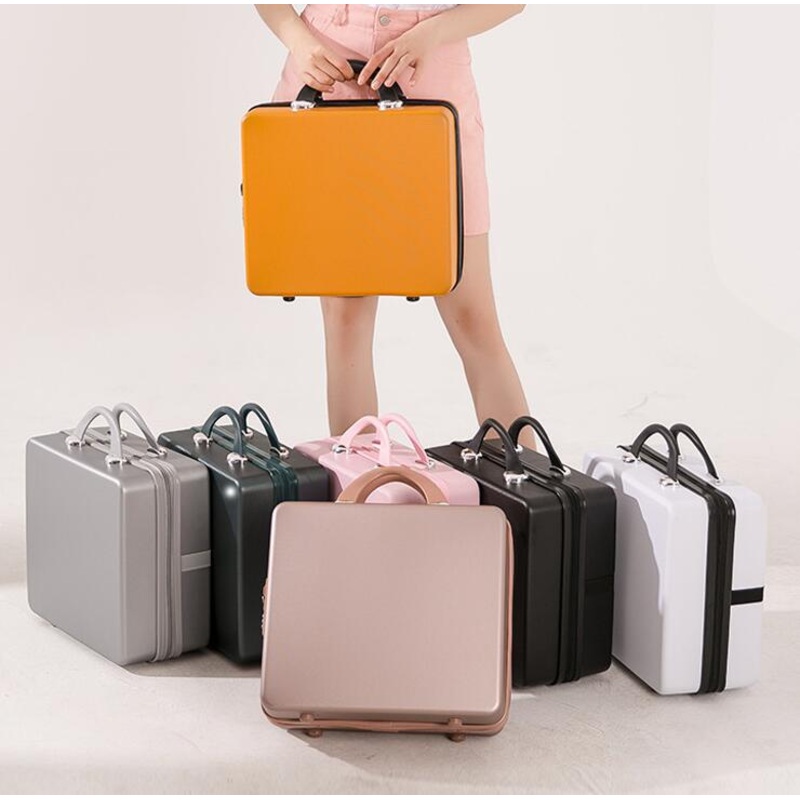 16inch Small Hard Shell Cosmetic Case Portable Carrying Makeup Case Suitcase – Carrying Suitcase and Travel with Cosmetics price