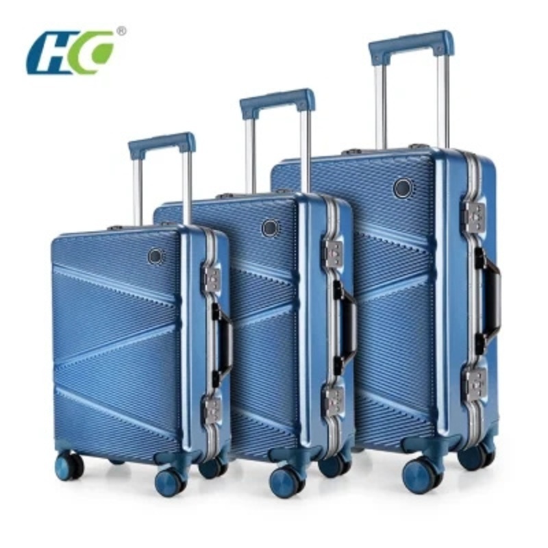 Aluminum Frame Box Blue Ray Striped Sliver Tsa Lock Luggage – Luggage and Tsa Lock Luggage price
