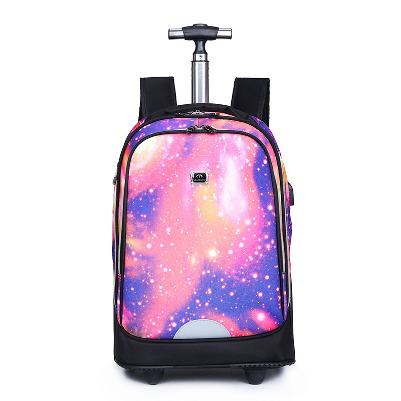 Factory Fashion Original Cartoon Character Design Trolley School Bag – Backpack and Trolley Luggage price