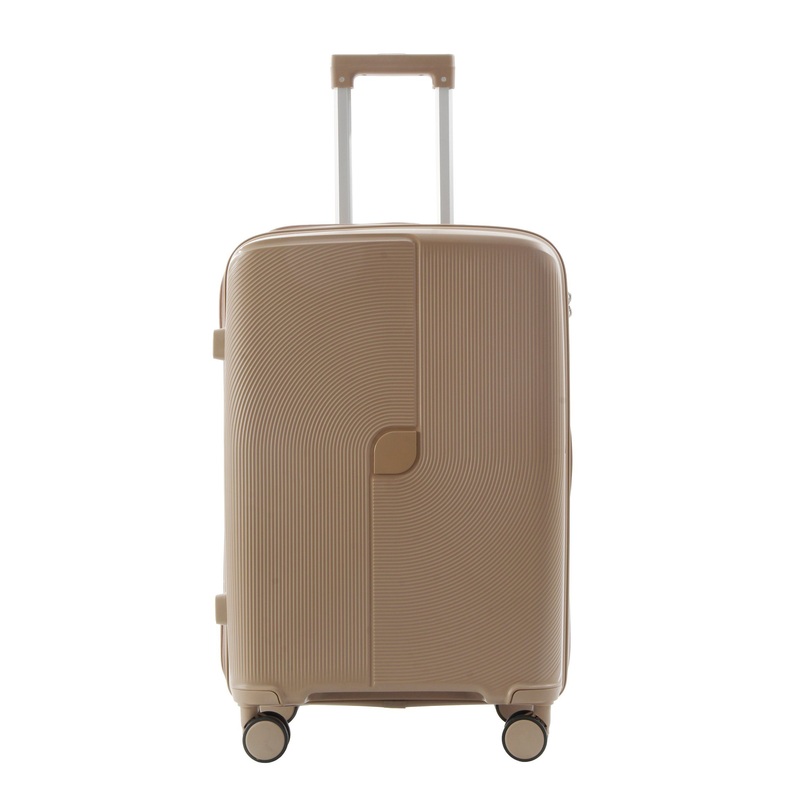 Factory Price PP Luggage in Coffee Brown Color Wear Resistant Business Suitcase – PP Luggage and Trolley Luggage price