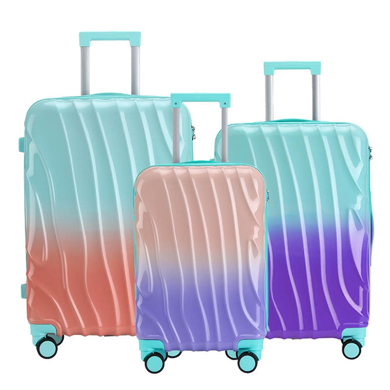 Gradient Color 3 Pieces Hardside Luggage Set for Women – Trolley Bag and Travel Luggage price