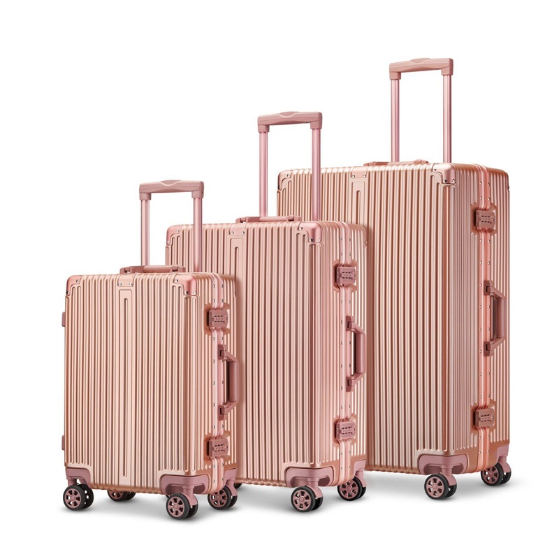 High End Factory Price Newly Lauched Aluminum Frame Trolley Luggage Suitcase – Suitcase and Trolley Luggage price