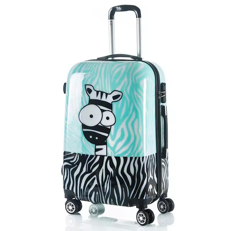 New Fashion Trolley Suitcase Travel House Luggage Kids Pattern Luggage – Luggage and Luggage Set price
