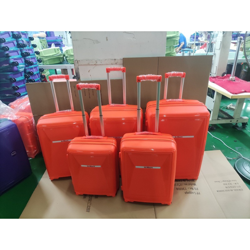 Ready Stock Wholesale PP Suitcase Set Unbreakable Polypropylene Luggage Sets – Luggage Set and PP Trolley Bag price