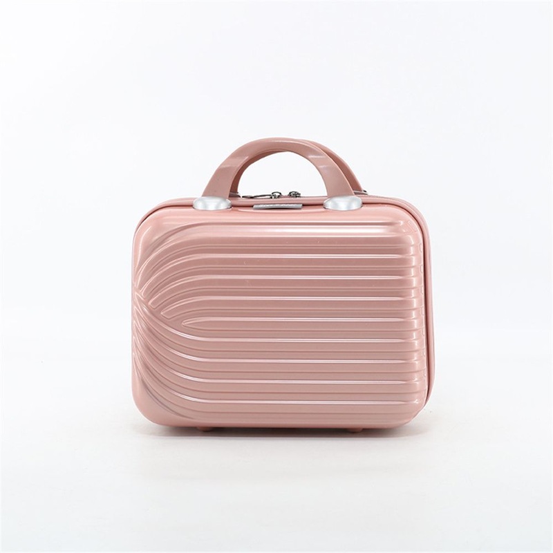 12 Inch Pink ABS Beauty Case Bag for Woman and Girl – Suitcase and Trolley Bag price