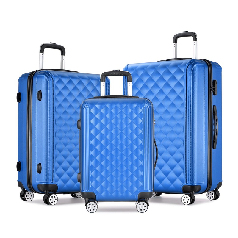 3 Pieces ABS Hard Trolley Luggage Set in 20 24 28inch – Trolley Bag and Travel Luggage price