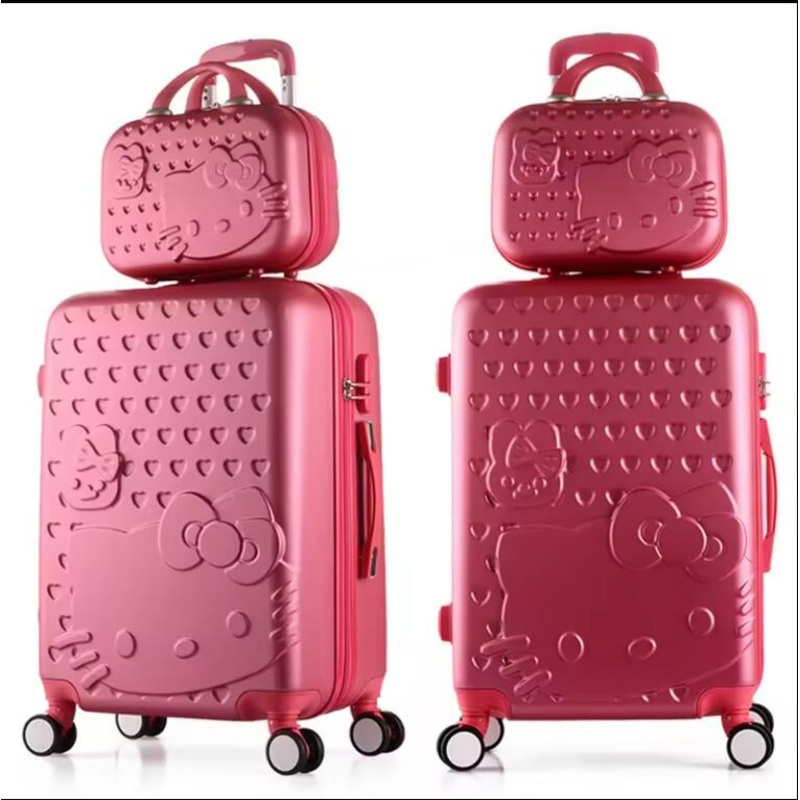 ABS Pink Suitcase Travel Luggage Set with Cosmetic Case Factory Wholesale – ABS Pink Suitcase and Travel Luggage Set price