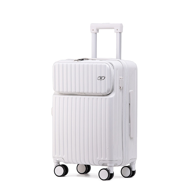 Custom Front Opening Polyester Material Multifunctional Suitcase Travel Trolley Boarding Luggage – Luggage and Luggage Set price