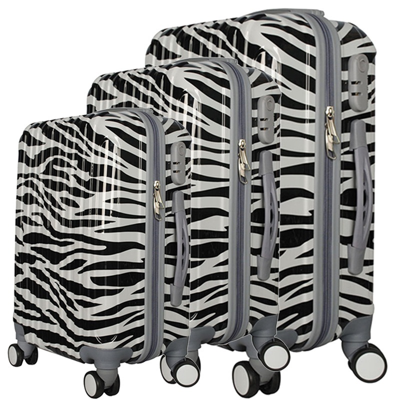Fashionable High Quality ABS+PC Trolley Travel Luggage Suitcase with Printed Tiger Pattern – Suitcase and Trolley Luggage price